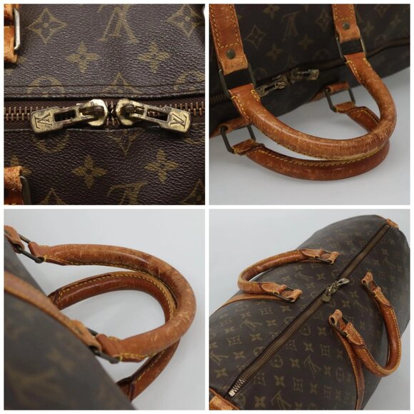 LOUIS VUITTON Monogram Keepall Bandouliere 55 Boston Bag M41414 LV Auth BD1228 - Picture 16 of 16